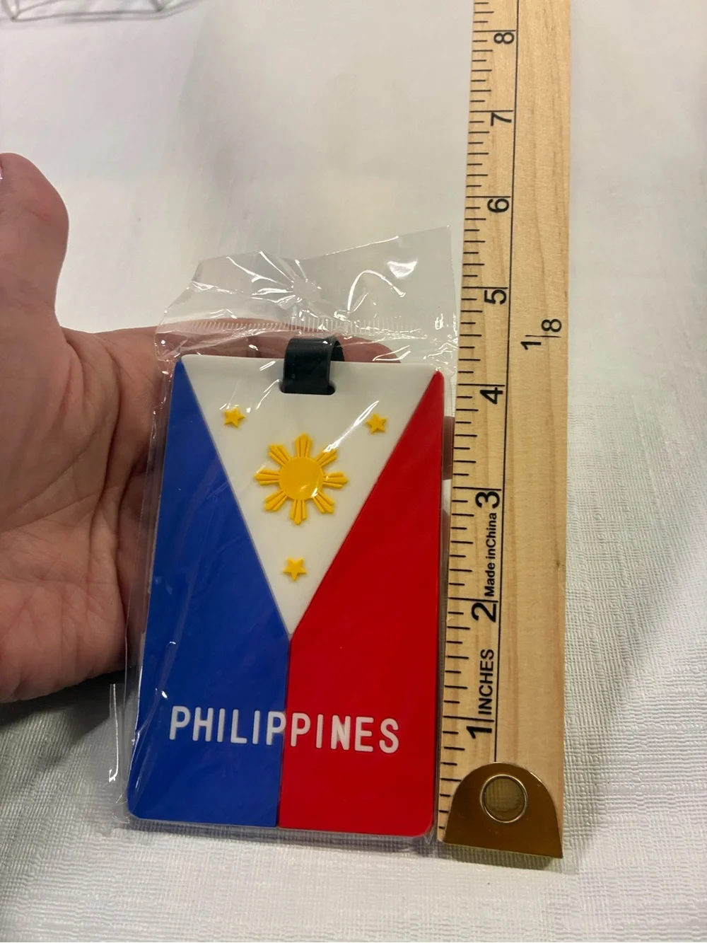 New set of three Philippines Flag Key & Card Holder - Red, Blue & White
